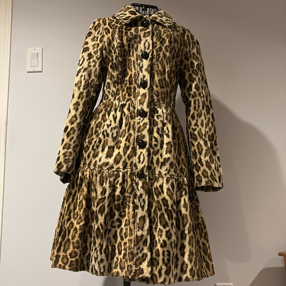 Leopard print coat